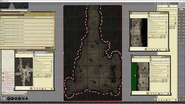 Fantasy Grounds - Pathfinder RPG - GameMastery Map Pack: Caverns