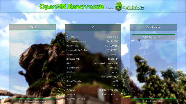 OpenVR Benchmark