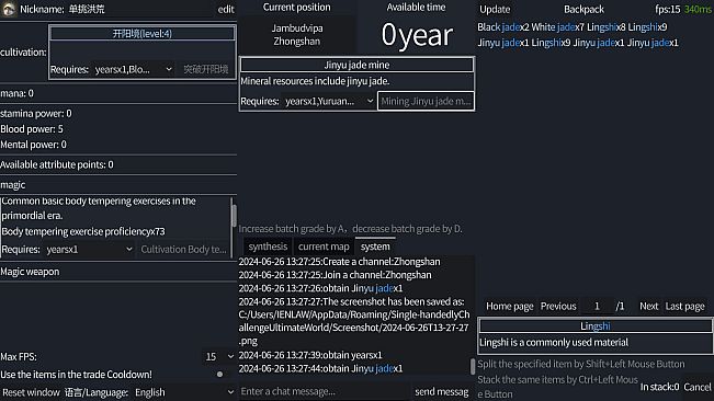 Single-handedly Challenge Ultimate World