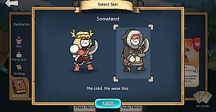 3 Minute Heroes - Snowland (Barbarian Skin)