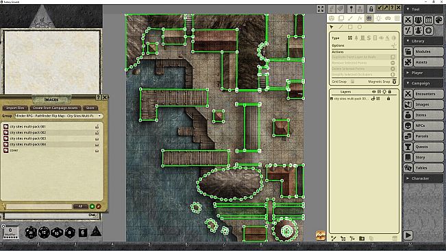 Fantasy Grounds - Pathfinder RPG - Pathfinder Flip-Mat: City Sites Multi-Pack