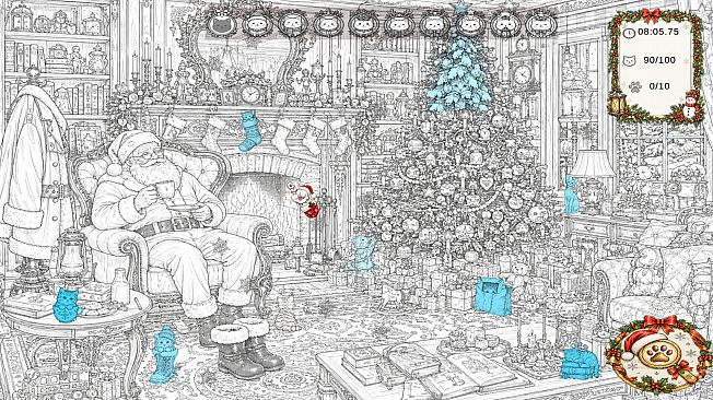 Christmas Mystery: 100 Hidden Cats