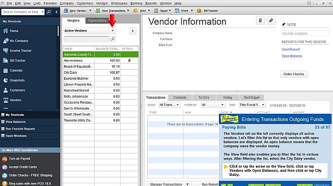 Professor Teaches QuickBooks 2019
