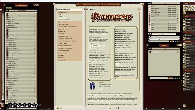 Fantasy Grounds - Pathfinder RPG - Campaign Setting - Heaven Unleashed
