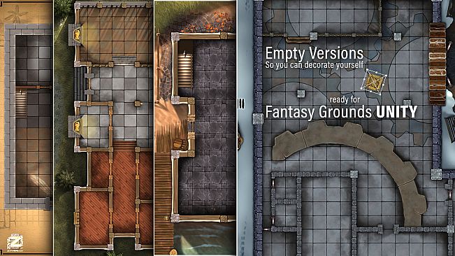 Fantasy Grounds - Taverns & Inns Pack 1 - Living Maps (Map Pack)