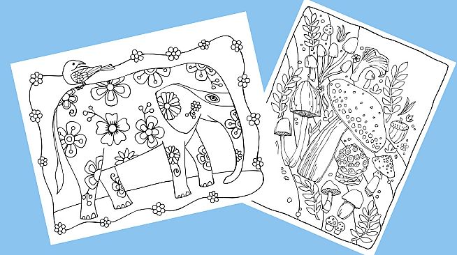 Plant Therapy Coloring Book