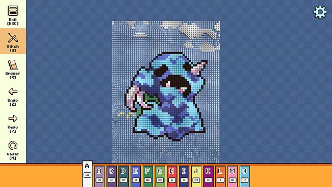 Pixel Cross Stitch - Menacing Monsters Pack 3