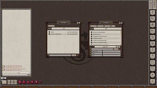 Fantasy Grounds - Rumours, Notes and Books Collection