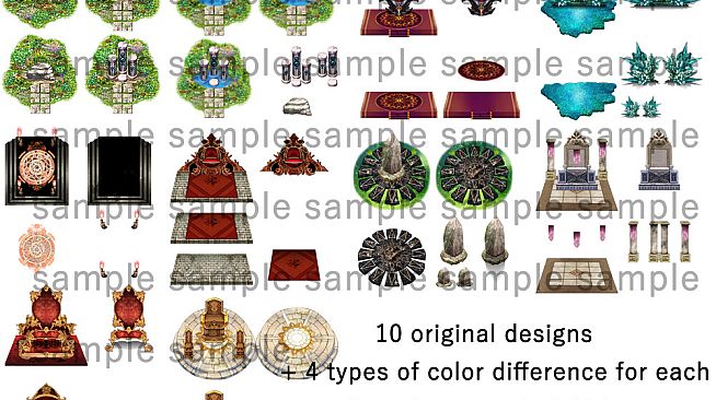 RPG Maker MZ - NATHUHARUCA Throne Tilesets