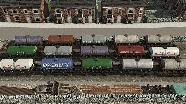 Trainz Plus DLC - UK 6 Wheel Milk Tanker Pack 1
