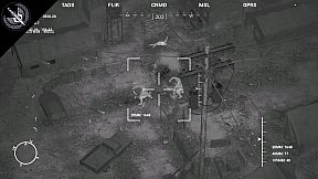 The AC130 slays the zombies.