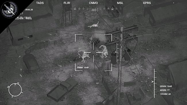 The AC130 slays the zombies.