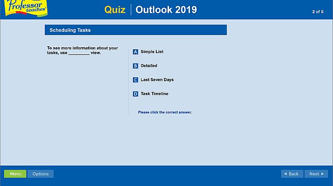 Professor Teaches Outlook 2019