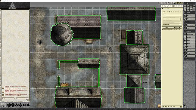 Fantasy Grounds - Pathfinder RPG - Pathfinder Flip-Map - Classic City Streets