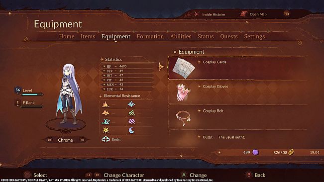 Super Neptunia RPG [Cosplay Series] Equipment Set