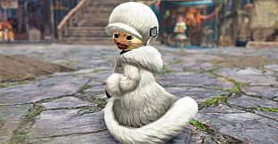 Monster Hunter Rise - "Felyne Fluffy Fur" Palico layered armor set