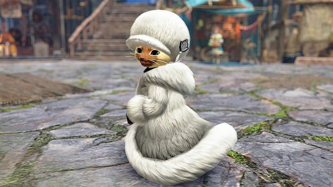 Monster Hunter Rise - "Felyne Fluffy Fur" Palico layered armor set