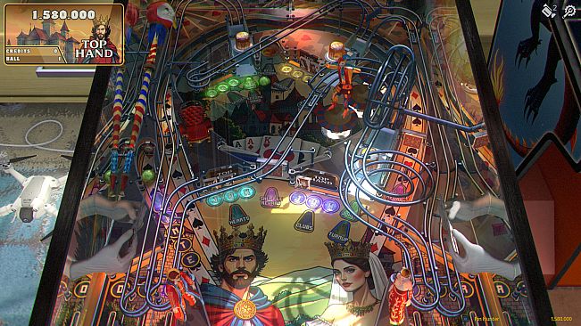 Zaccaria Pinball - Top Hand Deluxe Pinball Table