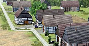 Modelset 1 - Railstation, Houses, Barn