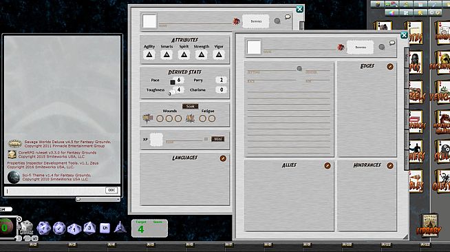 Fantasy Grounds - Sci-fi Skin (Savage Worlds)