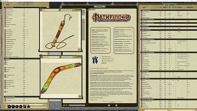 Fantasy Grounds - Pathfinder RPG - Pathfinder Player Companion: Adventurers Armory