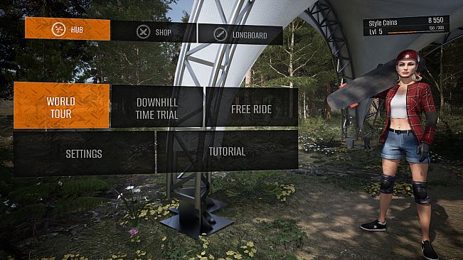 Longboard Skate Downhill Simulator