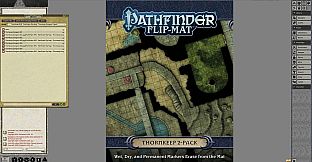 Fantasy Grounds - Pathfinder RPG - Pathfinder Flip-Mat - Thornkeep Dungeon 2-pack