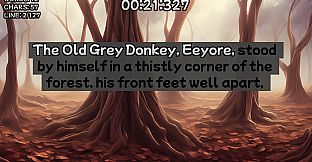 Winnie-the-Pooh's book writing speedrunner