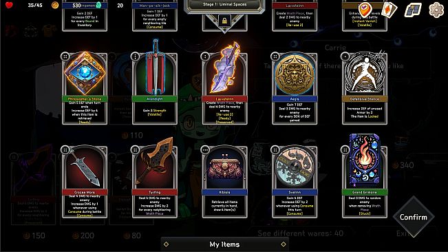 Pocket Legend : Inventory Roguelike Deckbuilder