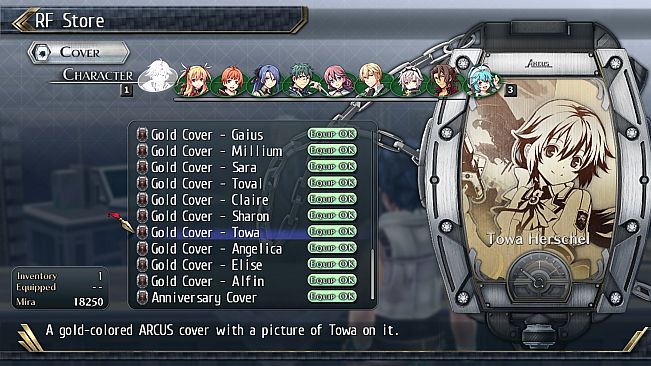 The Legend of Heroes: Trails of Cold Steel II - All Arcus Covers