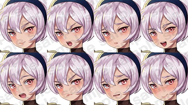 RPG Maker Unite Default Character Facial Expression Assets2