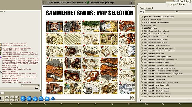 Fantasy Grounds - Meanders Map Pack: Sammerket Sands (Map Pack)