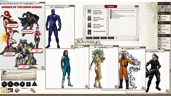 Fantasy Grounds - Super Powers Companion: Tales of the Doom Guard