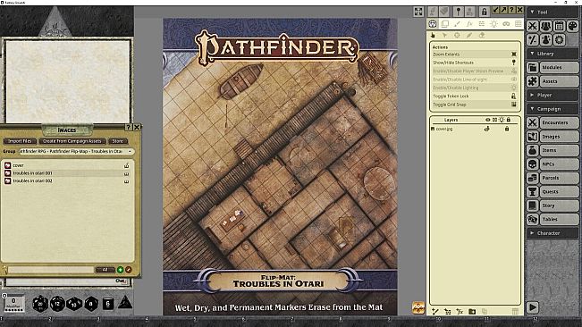 Fantasy Grounds - Pathfinder RPG - Pathfinder Flip-Mat: Troubles in Otari