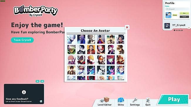 Bomber Party Anime Avatars DLC