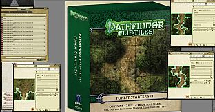 Fantasy Grounds - Pathfinder RPG - Flip-Tiles - Forest Starter Set