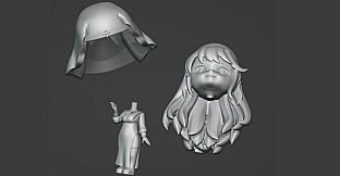 Tentacles Party With Nuns-Chibi 3D high poly(Carissa)
