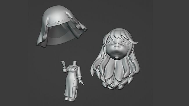 Tentacles Party With Nuns-Chibi 3D high poly(Carissa)