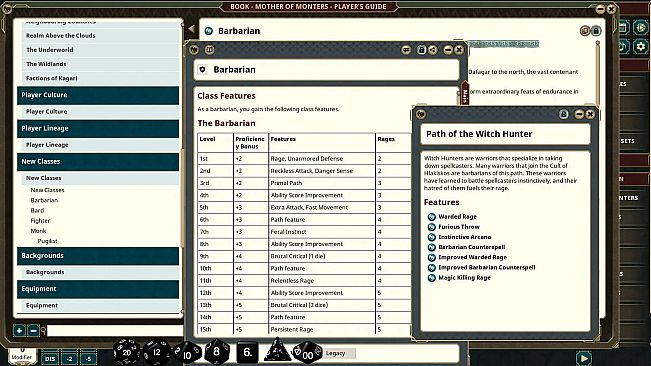 Fantasy Grounds - Mother of Monsters - Player's Guide