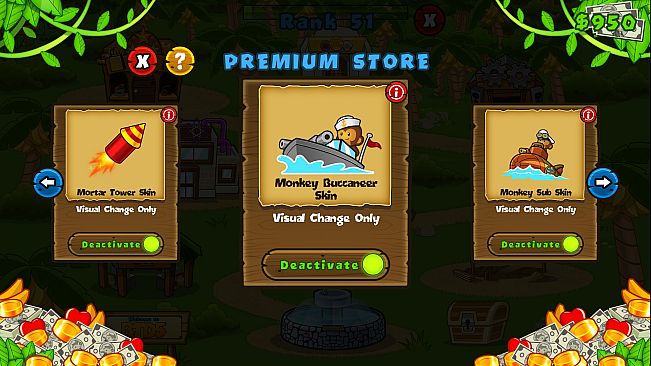 Bloons TD 5 - Navy Monkey Buccaneer Skin