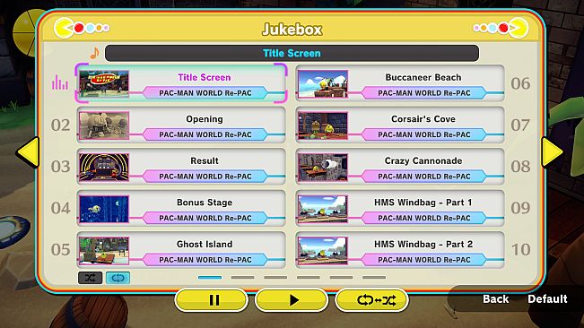 PAC-MAN WORLD Re-PAC - Jukebox