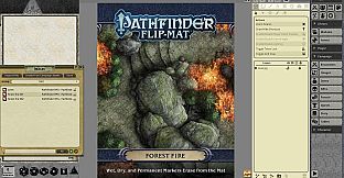 Fantasy Grounds - Pathfinder RPG - Pathfinder Flip-Mat - Forest Fire