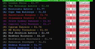 SYDE Rugby League Simulator