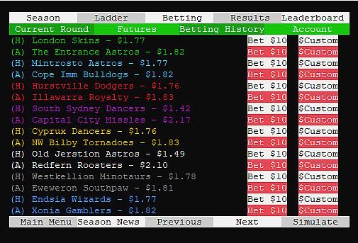 SYDE Rugby League Simulator