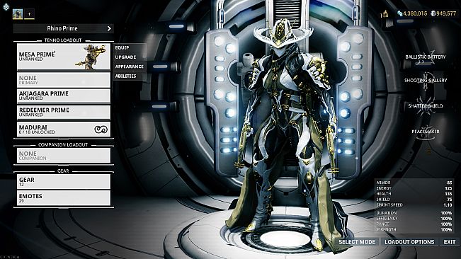 Warframe Mesa Prime Access: Peacemaker Pack
