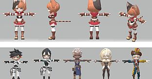 ISEKAI CREATORS Battle Characters and Weapons Pack