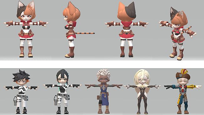 ISEKAI CREATORS Battle Characters and Weapons Pack