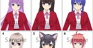 RPG Maker 3D Character Converter - Gee-kun-soft character 13 school uniform 4