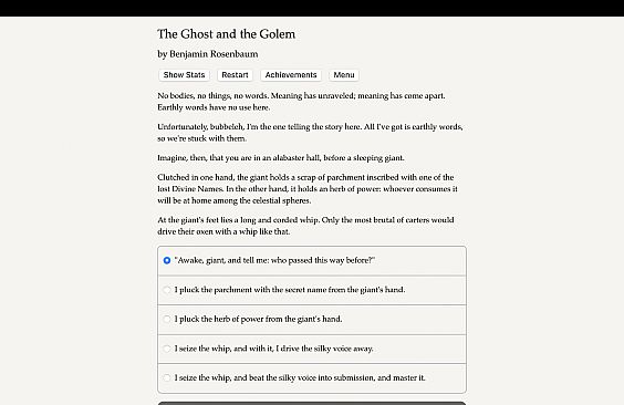 The Ghost and the Golem