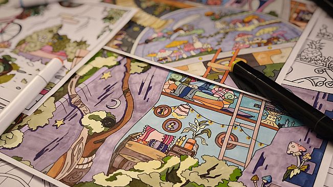 FIND KITTENS 9: Aliens - Coloring Book